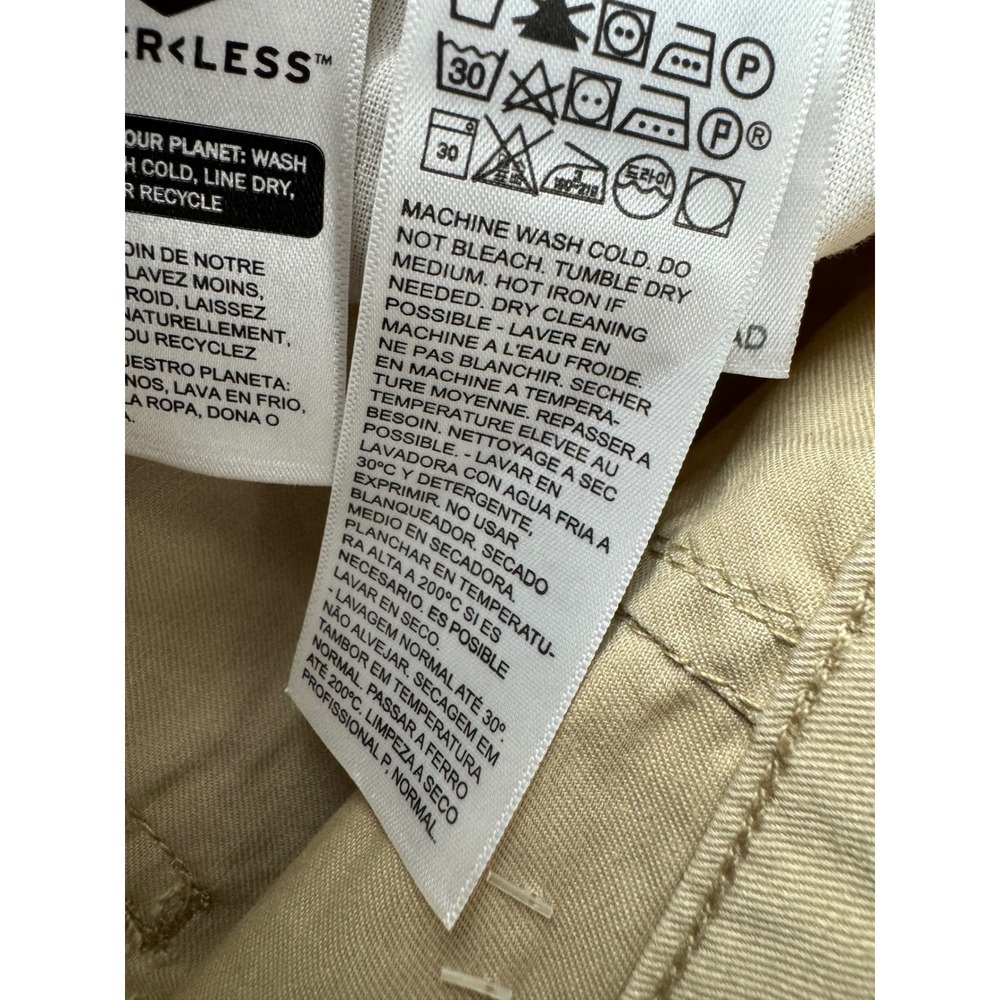 Levis 94 Baggy Cargos Tan Khaki Mid Rise Loose Fit Pants Womens 29x30 - Picture 7 of 16